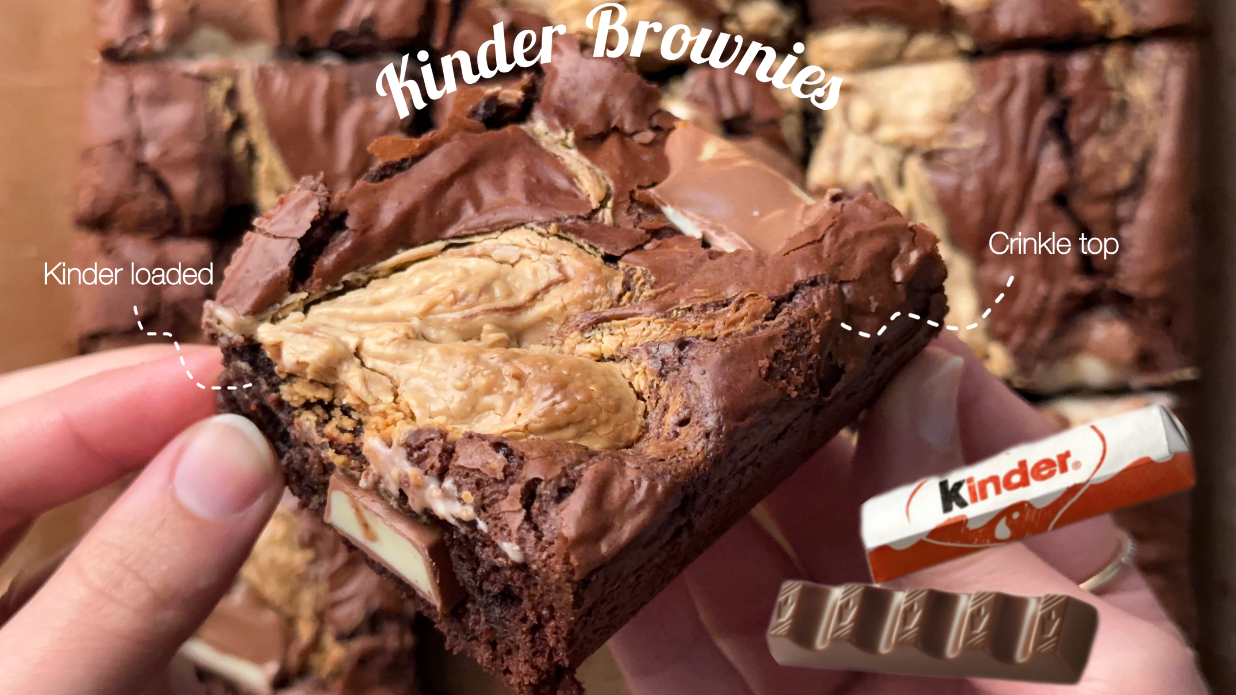 Fudgy Kinder Brownies
